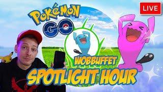 Wobbuffet Shiny Spotlight Hour Live  Pokemon GO