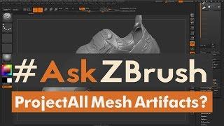 #AskZBrush “I get artifacts using ProjectAll is there a way to fix this?”
