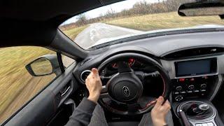 Subaru BRZ on narrow rally roads