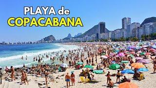 ️ Es PELIGROSO? Caminando X la PLAYA de COPACABANA en RIO de JANEIRO