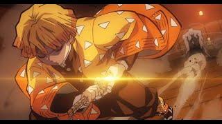 Zenitsu All Thunder Breathing Form Compilation  Demon slayer 1080p