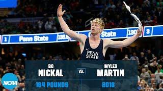 Bo Nickal vs. Myles Martin 2018 NCAA wrestling championships 184 lb.