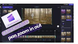 Clipchamp Tutorial   Pan Zoom in and Zoom Out Effect 