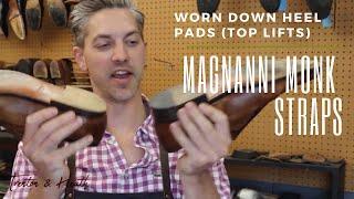 Magnanni Monk Straps - Heel Pad Top Lifts Replacement