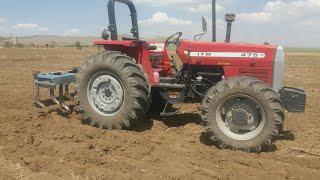 كلتيواتور زدن با تراكتور 475 جفت tractor itm 475 with cultivator