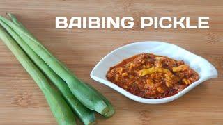 BAIBING PICKLE SIAMDAN TARO FLOWER PICKLE SIMPLE RECIPEMIZO EISIAM @RosysKitchenMizoram