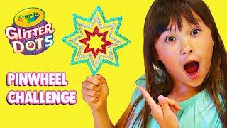 CRAYOLA GLITTER DOTS Rainbow Waterfall Drop CHALLENGE