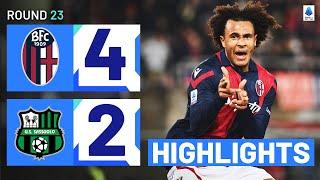 BOLOGNA-SASSUOLO 4-2  HIGHLIGHTS  Six goal thriller in Bologna  Serie A 202324