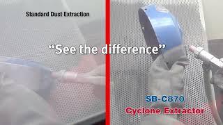 SB-C870 - Industrial Sandblasting Dust Cyclone Extractor