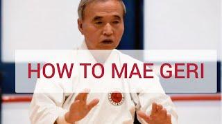 How to Mae Geri. Masaru Miura