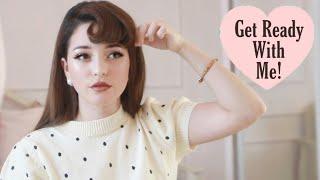 My Everyday Makeup + Hair Routine Vintage-Inspired  Get Ready With Me