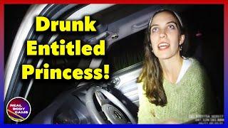 Drunk Entitled Princess Kicks & Screams at Deputies After Ditch Crash