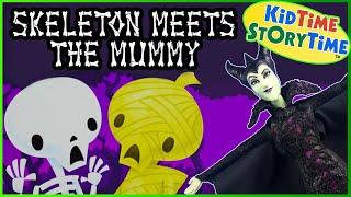 Skeleton Meets the Mummy  Halloween read aloud book for kids