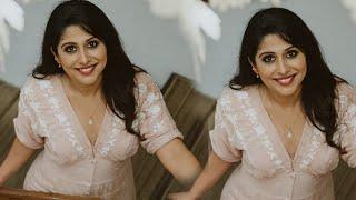 Singer Ranjini Jose In Beautiful White Kurta