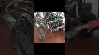 Homemade buggy external  differential locking system test #buggy #automobile