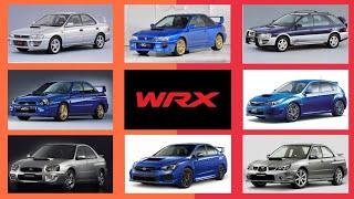 The History of Subaru WRX  seluruh generasi impreza WRX STI