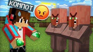 5 СПОСОБОВ РАЗОЗЛИТЬ ЖИТЕЛЕЙ В МАЙНКРАФТ  Компот Minecraft