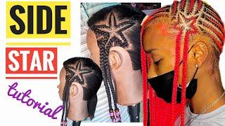 How to braid a star design in hair  star braid design tutorial