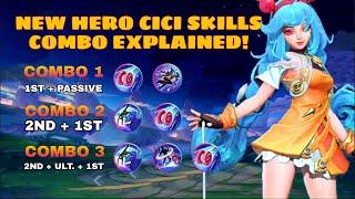 New Hero Cici Skills Combo Tutorial  Passive Explained