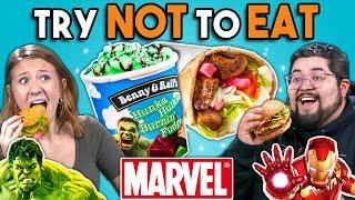 Try Not To Eat Challenge - Marvel Food  People Vs. Food