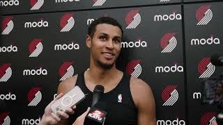 Kris Murray Media Availability  NBA Summer League  Portland Trail Blazers