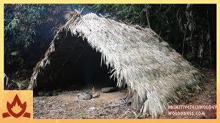 Primitive Technology A-frame hut