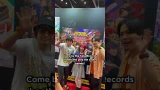Played HypMic crane game with the seiyuus of Jiro and Dice at Anime Expo King Records booth