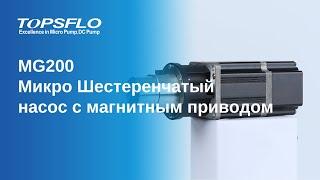 Микро Шестеренный насос с магнитным приводом серии TOPSFLO MG200