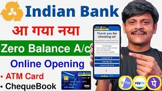 indian bank account opening online  how to open zero balance account in indian bank