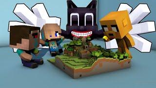 ŠKOLKA V MINECRAFTU  DĚTI PŘEPADL STRAŠIDELNÝ CARTOON CAT