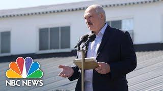 Step Down Belarusian President Heckled By Factory Workers  NBC News NOW