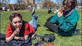 Montrealers come out of hibernation to bask in the spring sun