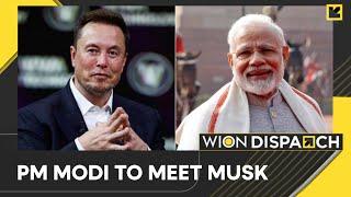 PM Modis US visit Indian PM Modi to meet Tesla CEO Elon Musk in New York  WION Dispatch