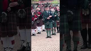 Massed Pipe Bands at Tynecastle Park Edinburgh