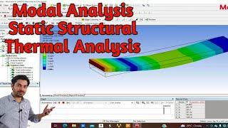 Modal Analysis  Static Structural Analysis  Thermal Analysis  Learn Ansys Analysis  Mech20 Tech