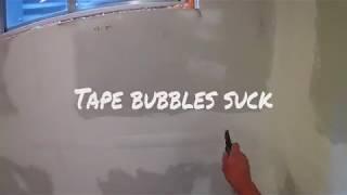 How to fix drywall tape bubbles