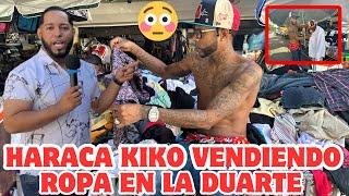 HARACA KIKO VENDIENDO ROPA EN UN MERCADO