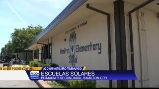 Hamilton Secundaria y la Escuela Primaria de Hamilton van solar