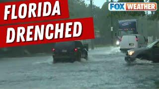 Another Foot Of Rain Expected To Fall Across Parts Of Florida Streets Flooding In Hollywood FL