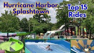 Top 15 Rides @ Hurricane Harbor Splashtown  What Is At This Houston Waterpark?