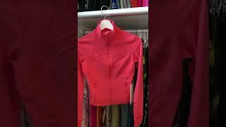 my first @lululemon define cropped jacket color glaze pink  #lululemon   #haul