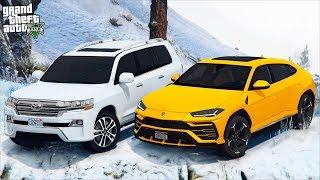 РЕАЛЬНАЯ ЖИЗНЬ В GTA 5 - ПРОВЕРКА LAMBORGHINI URUS И LAND CRUISER 200 НА ПРОХОДИМОСТЬ ЗИМОЙ ВОТЕР