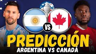 ARGENTINA vs CANADA • Copa América 2024 Semifinal • Previa Predicción y Pronóstico