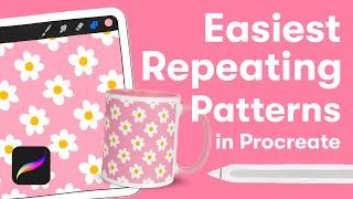 EASIEST Repeating Patterns in Procreate  Procreate Tutorial