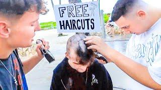 Clix & Lacy give FREE Haircuts in Miami