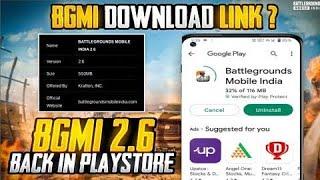 Bgmi UPDATE 2.6 Here - 732 MB  Finally Bgmi here  Finally Bgmi in play Store Bgmi update Now