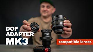 Beastgrip DOF Adapter MK3  Compatible lenses