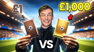 £1 Vs £1000 Pack of Football Cards