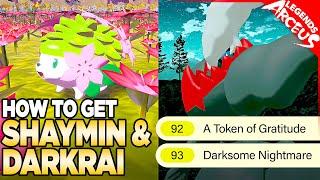 How to Get Darkrai & Shaymin in Pokemon Legends Arceus