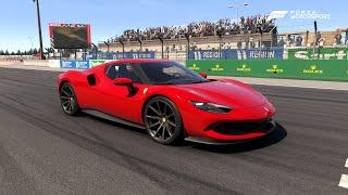 Forza Motorsport . Ferrari 296 GTB 2022 . Car Test Drive Burnout Speed Crash .